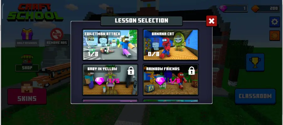 Craft School Monster Madness android App screenshot 1